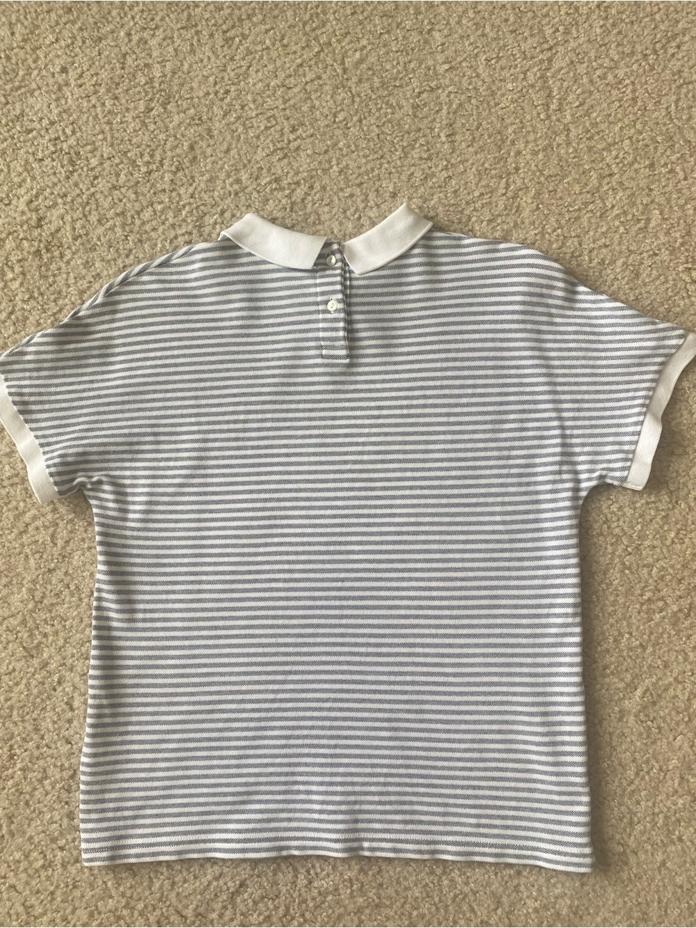 Rare Lacoste women’s button-back striped polo - Picture 3 of 7